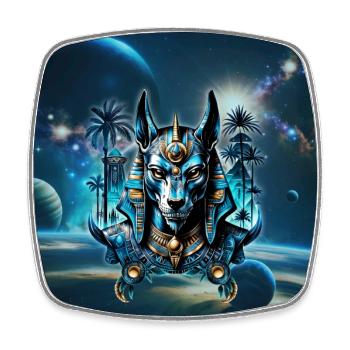 Egyptian fantasy creature. - Square fridge magnet - white - Front