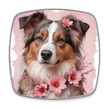 AUSTRALIAN SHEPHERD - Square fridge magnet - white - Front