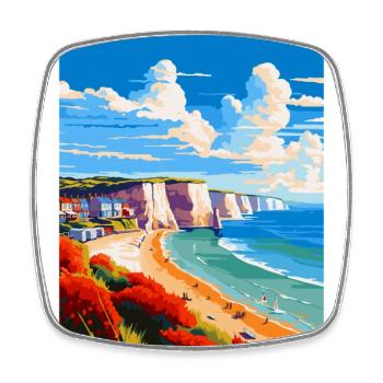 Westgate On Sea England Uk Reise Poster Souvenir - Viereckiger Kühlschrankmagnet - Weiß - Vorne