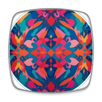 Abstract Colorful Design - Square fridge magnet - white - Front