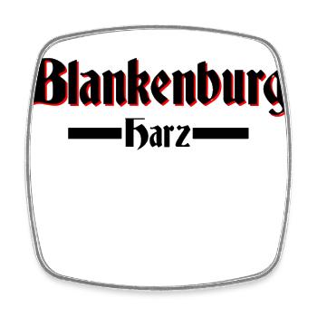 Blankenburg - Viereckiger Kühlschrankmagnet - Weiß - Vorne