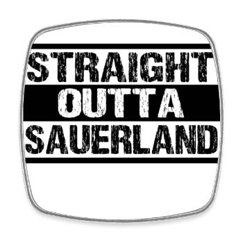 Sauerland - Viereckiger Kühlschrankmagnet - Weiß - Vorne