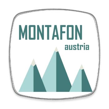 Minimal Montafon - Square fridge magnet - white - Front