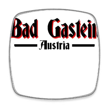 Bad Gastein - Square fridge magnet - white - Front