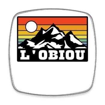 Obiou L’Obiou - Magnet carré - blanc - Devant
