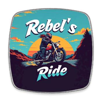 Rebel s Ride - Magnet carré - blanc - Devant