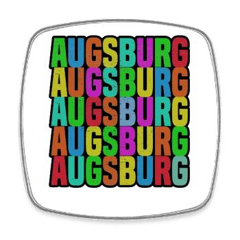 Augsburg - Viereckiger Kühlschrankmagnet - Weiß - Vorne