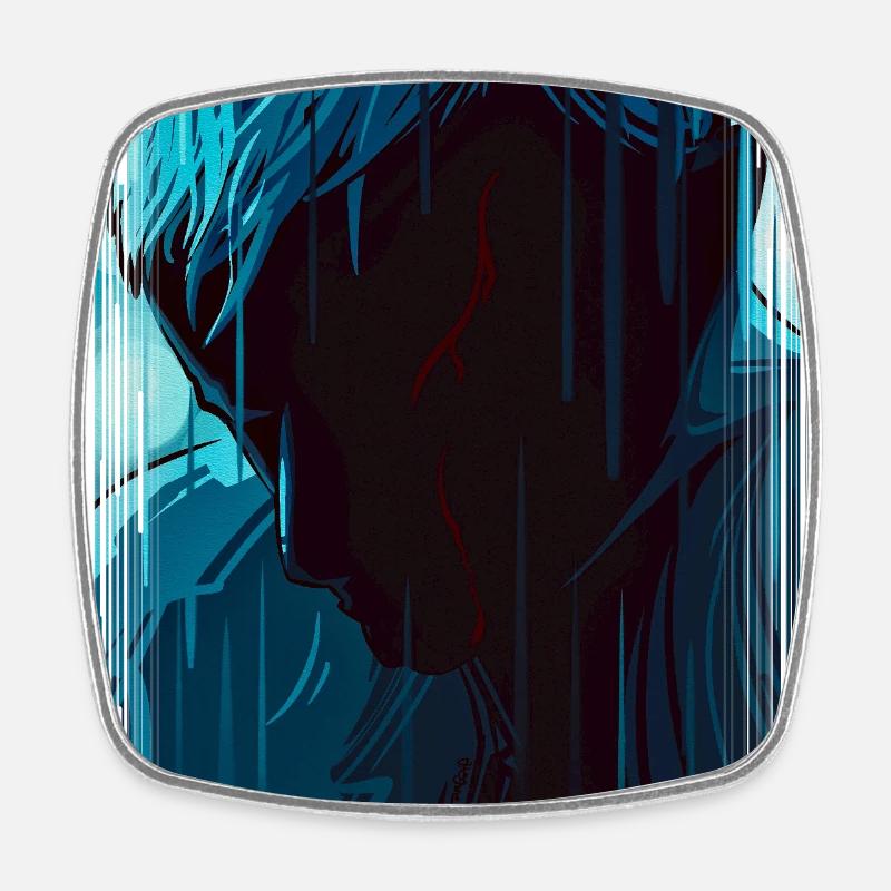 Tears in Rain - Square fridge magnet - white