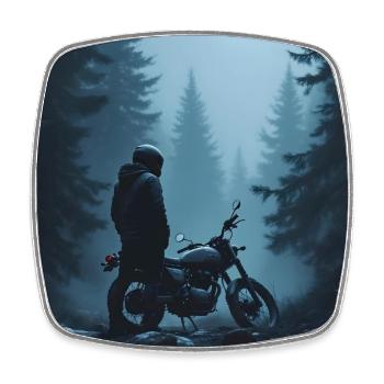 Northern Mist - Square fridge magnet - white - Front