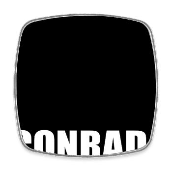 JUNGE VORNAME CONRAD - Viereckiger Kühlschrankmagnet - Weiß - Vorne