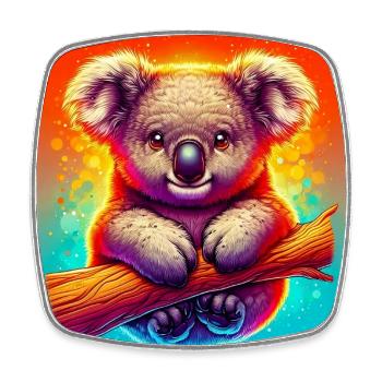Koala - Magnet carré - blanc - Devant