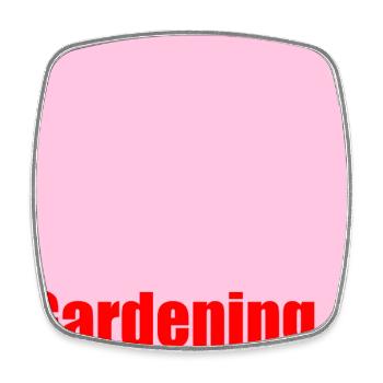 Gartenarbeit Liebe Garten - Viereckiger Kühlschrankmagnet - Weiß - Vorne
