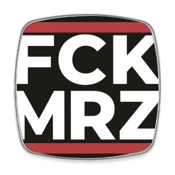 FCK Mar – Déclaration antifasciste Shi - Magnet carré - blanc - Devant