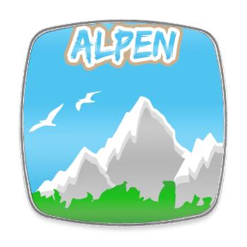 Bergsteigen Alpen - Viereckiger Kühlschrankmagnet - Weiß - Vorne