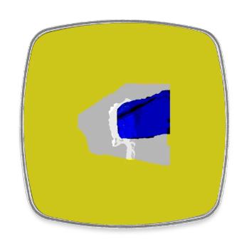 TEXTURA_DE_COLOR_#31 - Viereckiger Kühlschrankmagnet - Weiß - Vorne