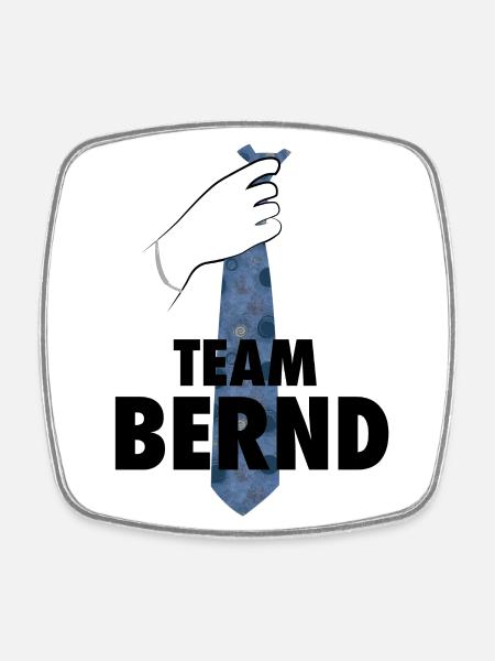 Stromberg - Team Bernd - Viereckiger Kühlschrankmagnet - Weiß