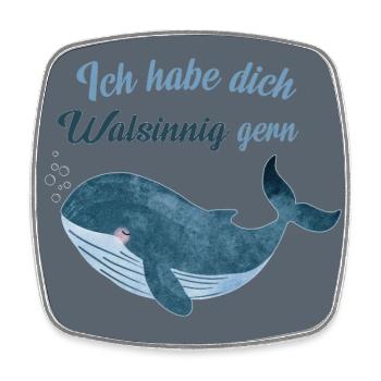 I Love You Walsinnig Poster - Square fridge magnet - white - Front