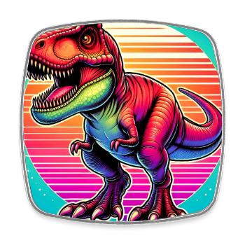 dinosaur - Square fridge magnet - white - Front