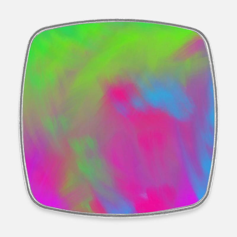 Explosion de gradient de colorant néon vif - Magnet carré - blanc