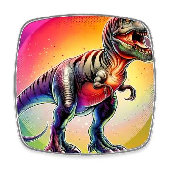 dinosaur - Square fridge magnet - white - Front