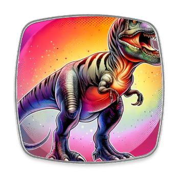 dinosaur - Square fridge magnet - white - Front