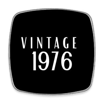 T-shirt Vintage 1976 - Style Rétro Original  - Magnet carré - blanc - Devant