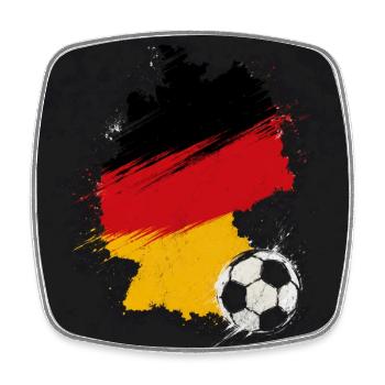 Deutschland Retro Länderkarte Vintage Design - Viereckiger Kühlschrankmagnet - Weiß - Vorne
