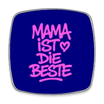 Kühlschrankmagnet Mama ist die beste - Viereckiger Kühlschrankmagnet - Weiß - Vorne