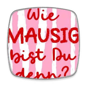 Freundschaft Maus Freundin - Viereckiger Kühlschrankmagnet - Weiß - Vorne