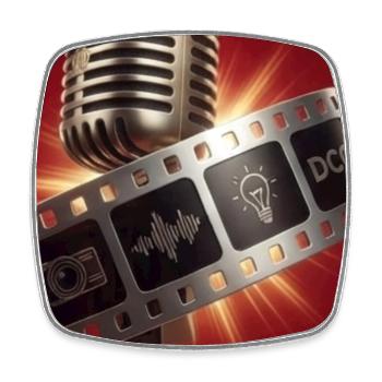 Podcast Studio Micro et Film - Magnet carré - blanc - Devant