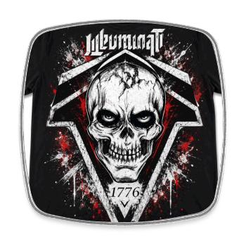 Skull Geometry 1776 Triangle - Square fridge magnet - white - Front