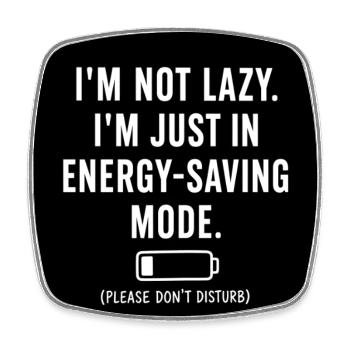Funny - Square fridge magnet - white - Front
