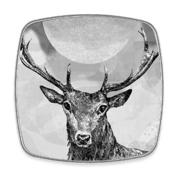 Deer - Square fridge magnet - white - Front