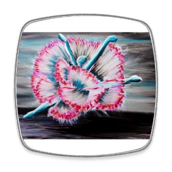 Ballet Dancer - Square fridge magnet - white - Front