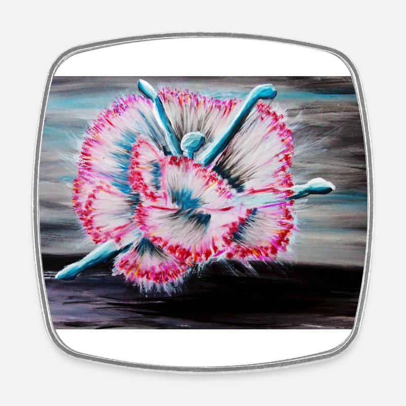 Ballet Dancer - Square fridge magnet - white