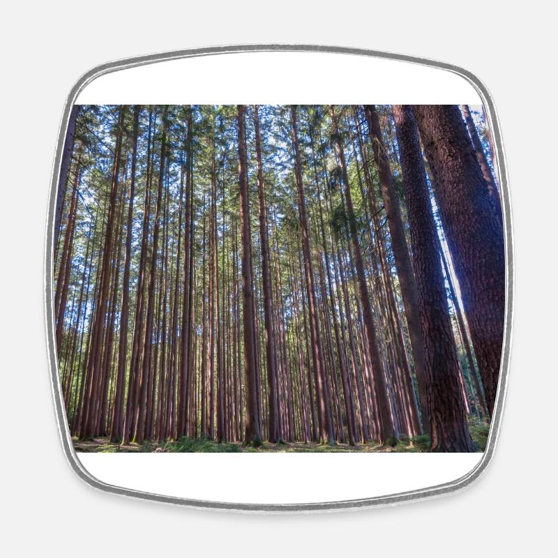 Forêt - Magnet carré - blanc