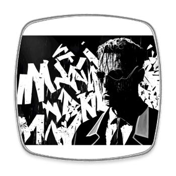 L agent #3 - Magnet carré - blanc - Devant