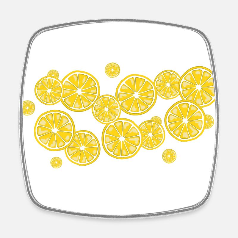 Le parfum des citrons - Magnet carré - blanc