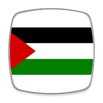 Palestine - Magnet carré - blanc - Devant