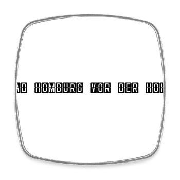Bad Homburg vor der Höhe Flughafentafel - Viereckiger Kühlschrankmagnet - Weiß - Vorne