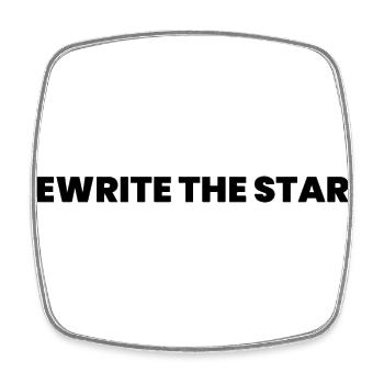 Rewrite the stars - Square fridge magnet - white - Front