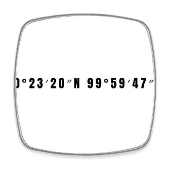 San Juan del Río, Mexico - Square fridge magnet - white - Front