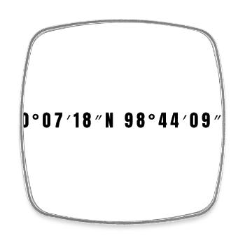 Pachuca, Mexico - Square fridge magnet - white - Front