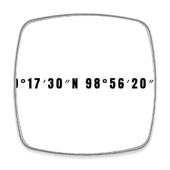 Xico Mexico - Square fridge magnet - white - Front
