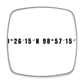 Chimalhuacán, Mexico - Square fridge magnet - white - Front