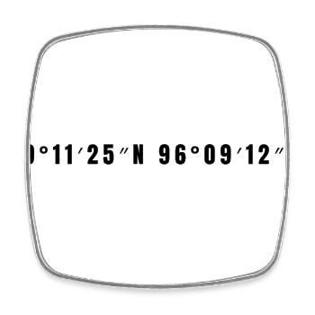 Veracruz, Mexico - Square fridge magnet - white - Front