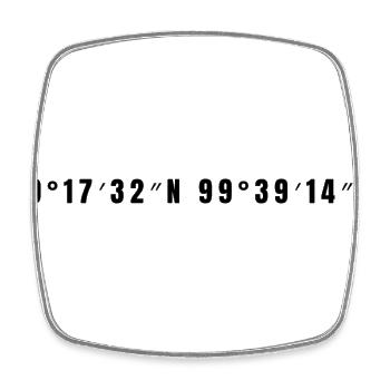 Toluca, Mexico - Square fridge magnet - white - Front