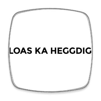 Bloas ka heggdigg - montserrat - Viereckiger Kühlschrankmagnet - Weiß - Vorne