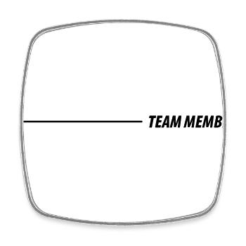 Membres de l’équipe - Magnet carré - blanc - Devant