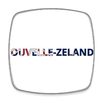 New Zealand Flag - Square fridge magnet - white - Front